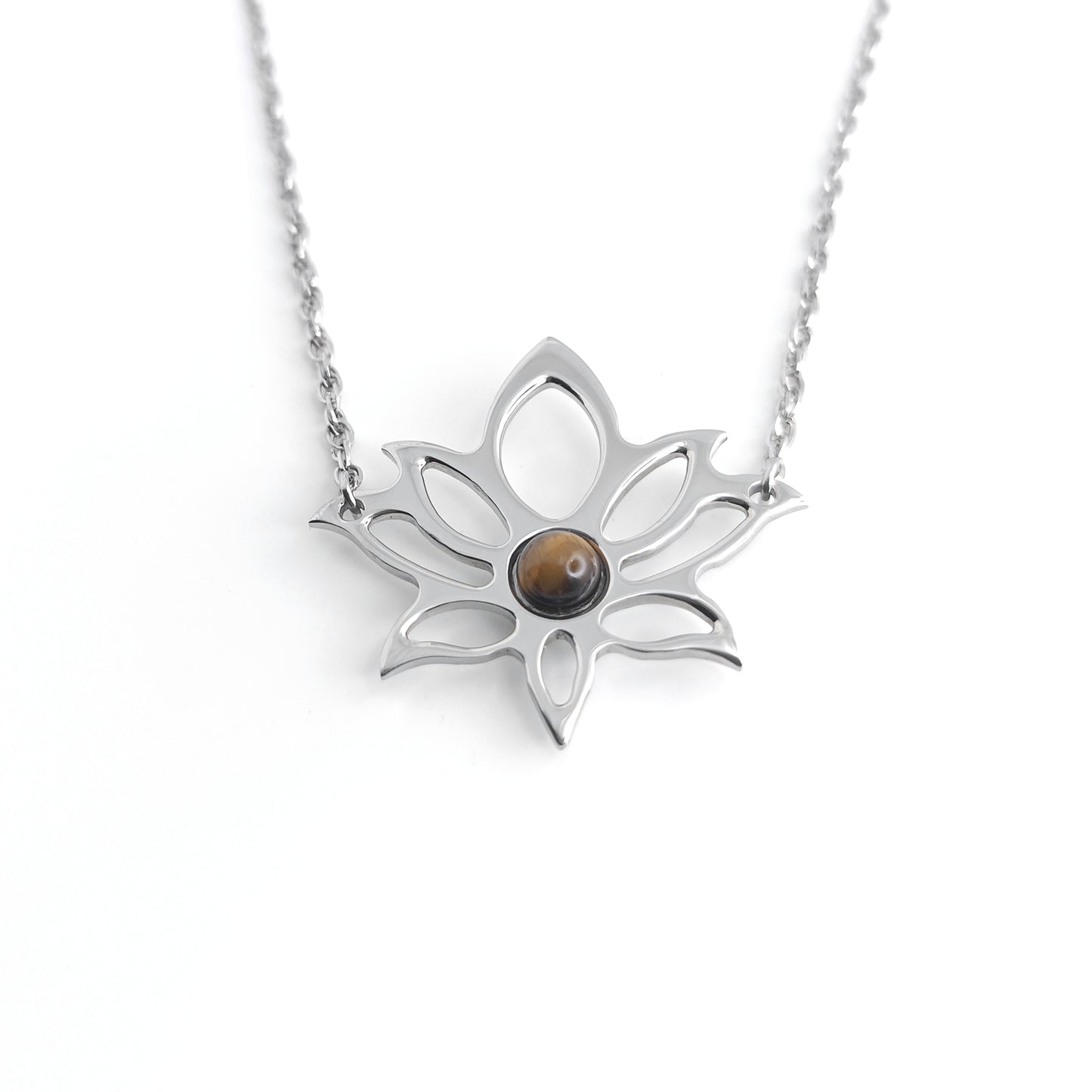 Collana con Loto moderno - Grande