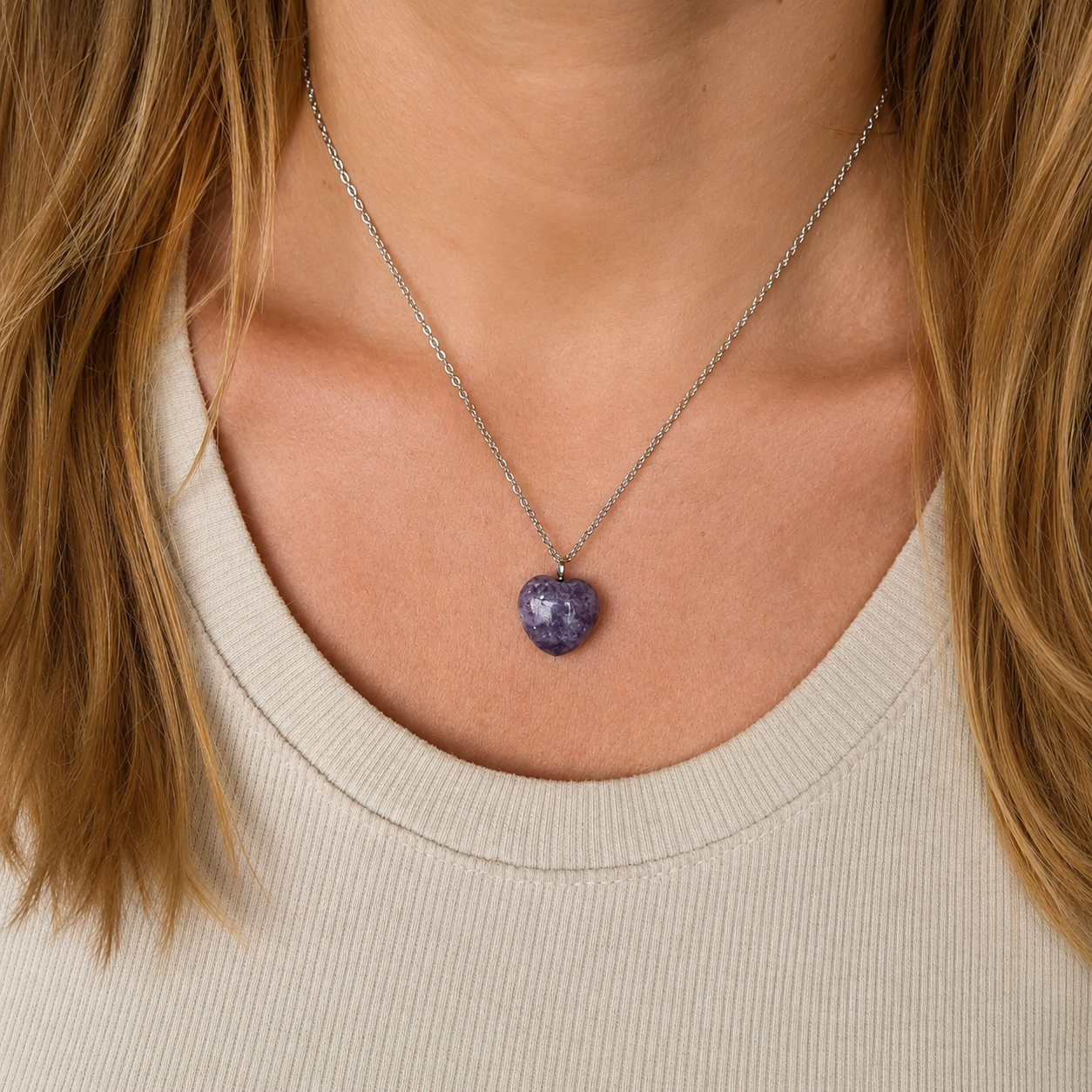 Cuore in Lepidolite