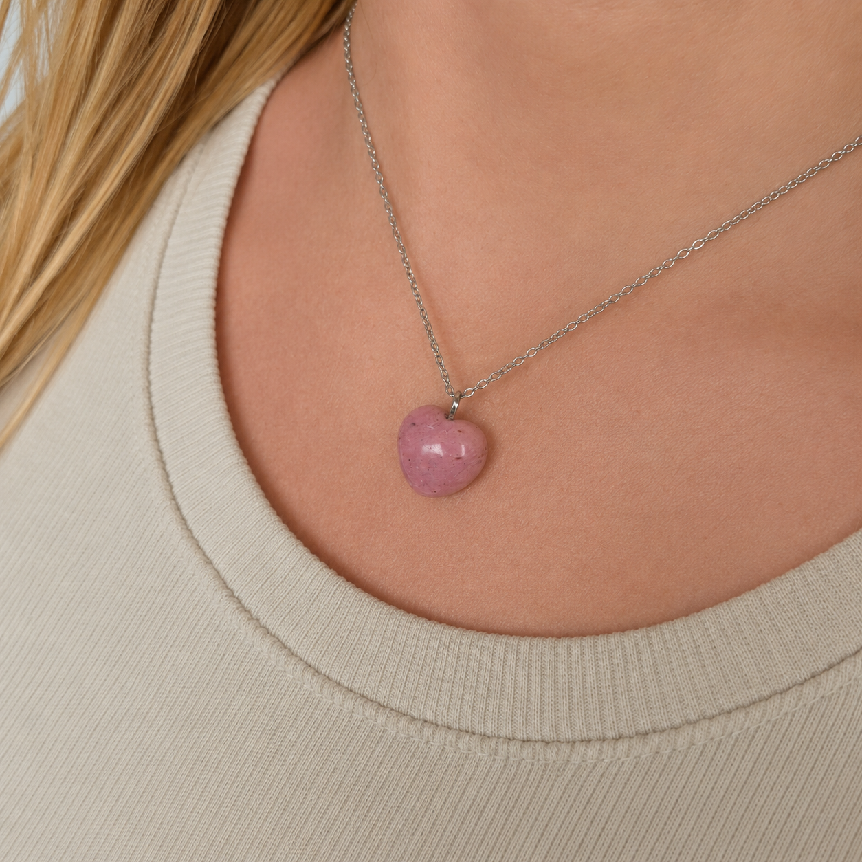 Cuore in Rodonite