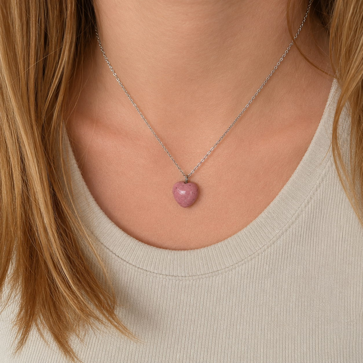 Cuore in Rodonite