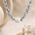 Collana con sfera in Howlite