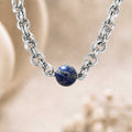Collana con sfera in Sodalite