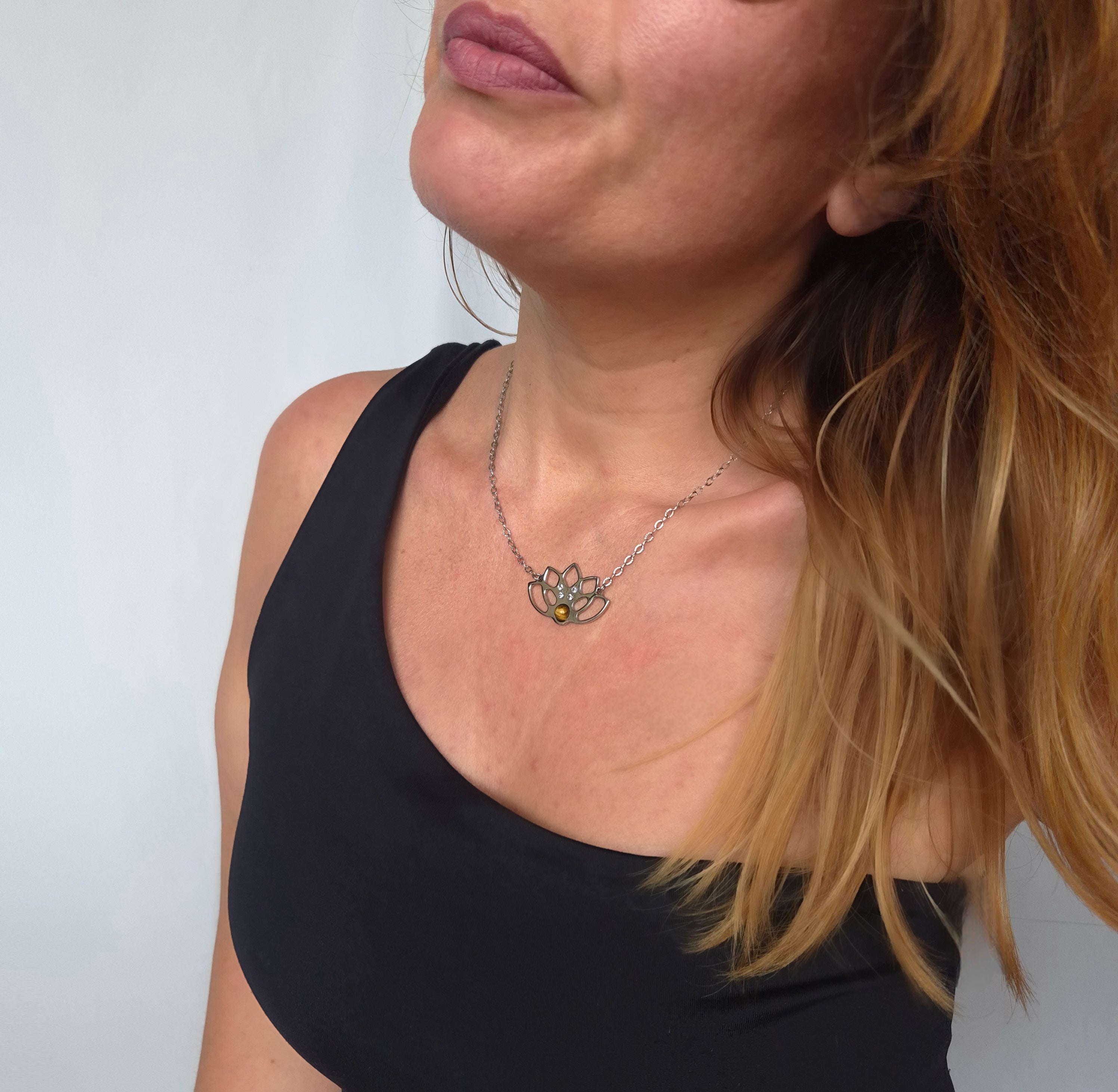 Loto aura con zirconia