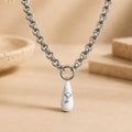 Collana con pendente a goccia in Howlite