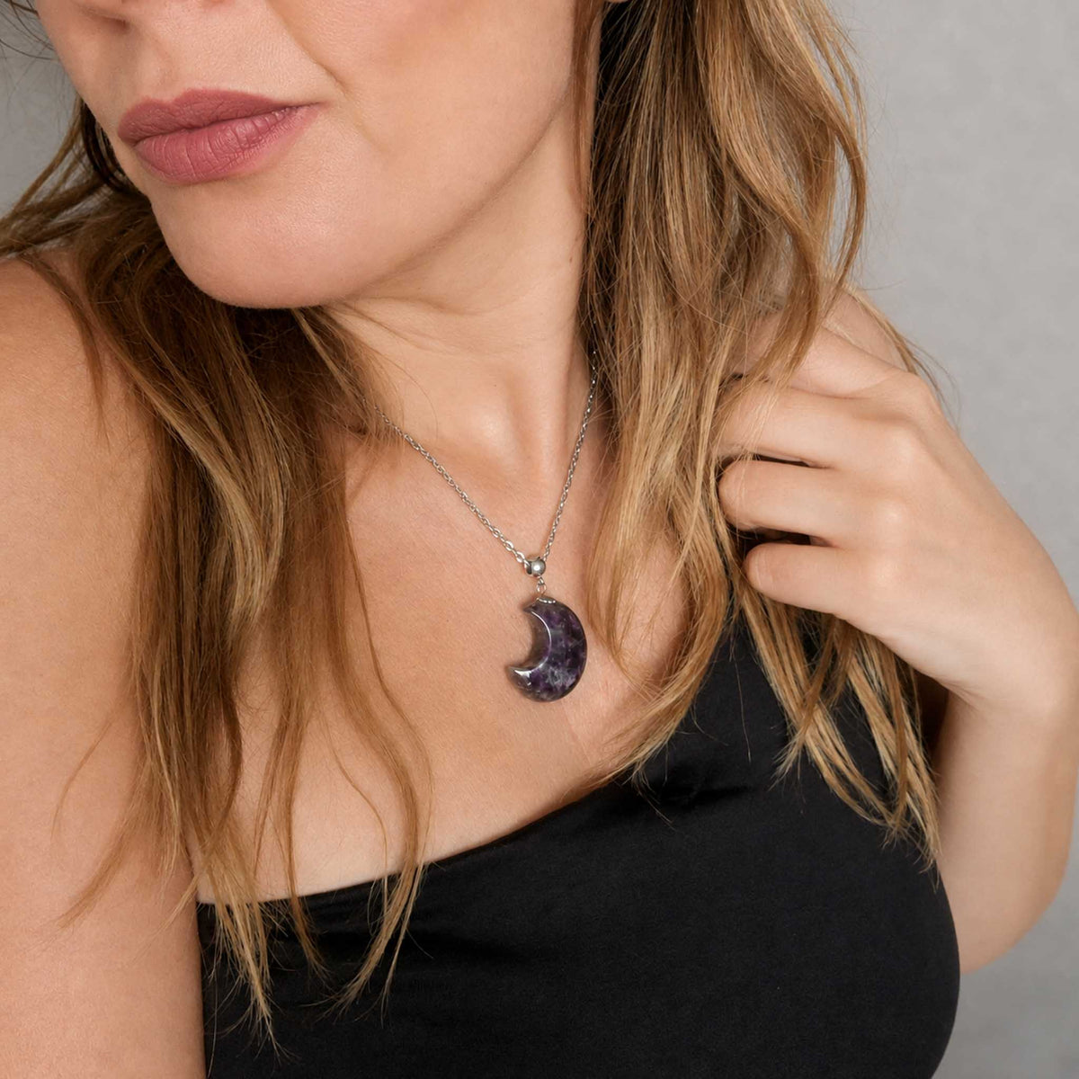 Collana Luna in Ametista