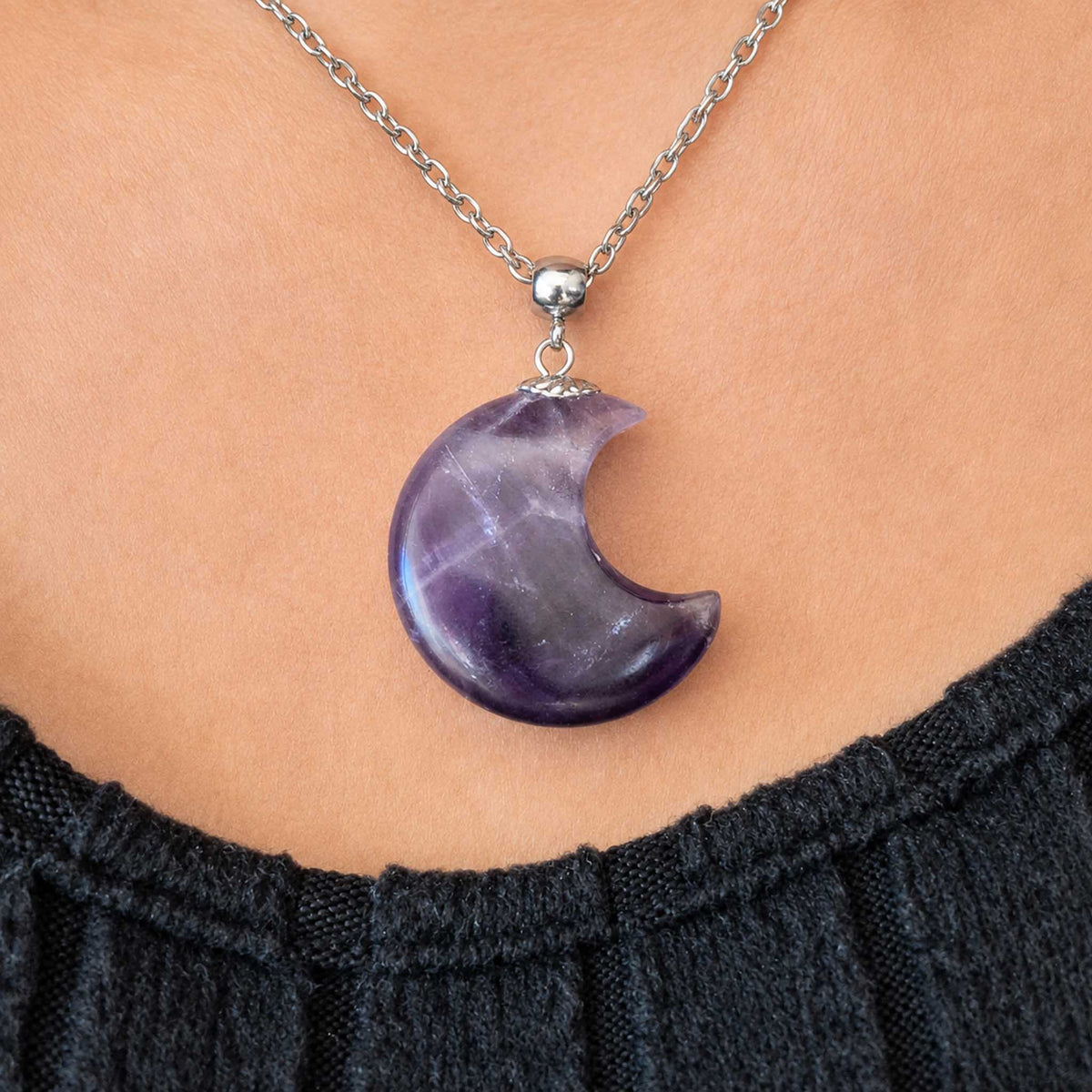 Collana Luna in Ametista
