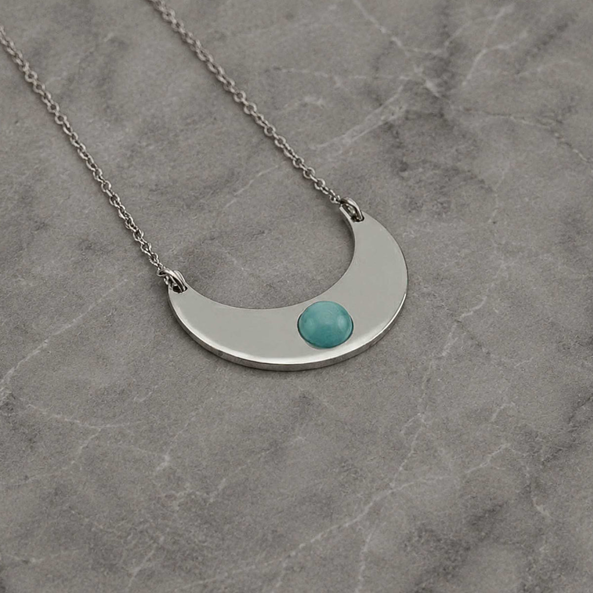 Collana Luna con pietra naturale