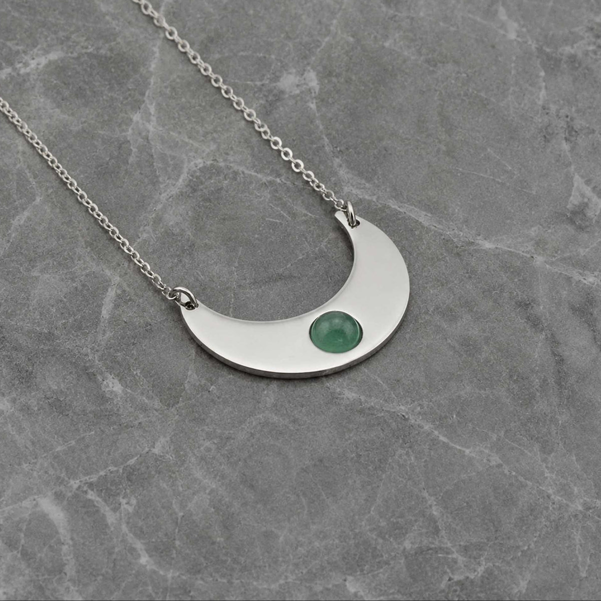 Collana Luna con pietra naturale