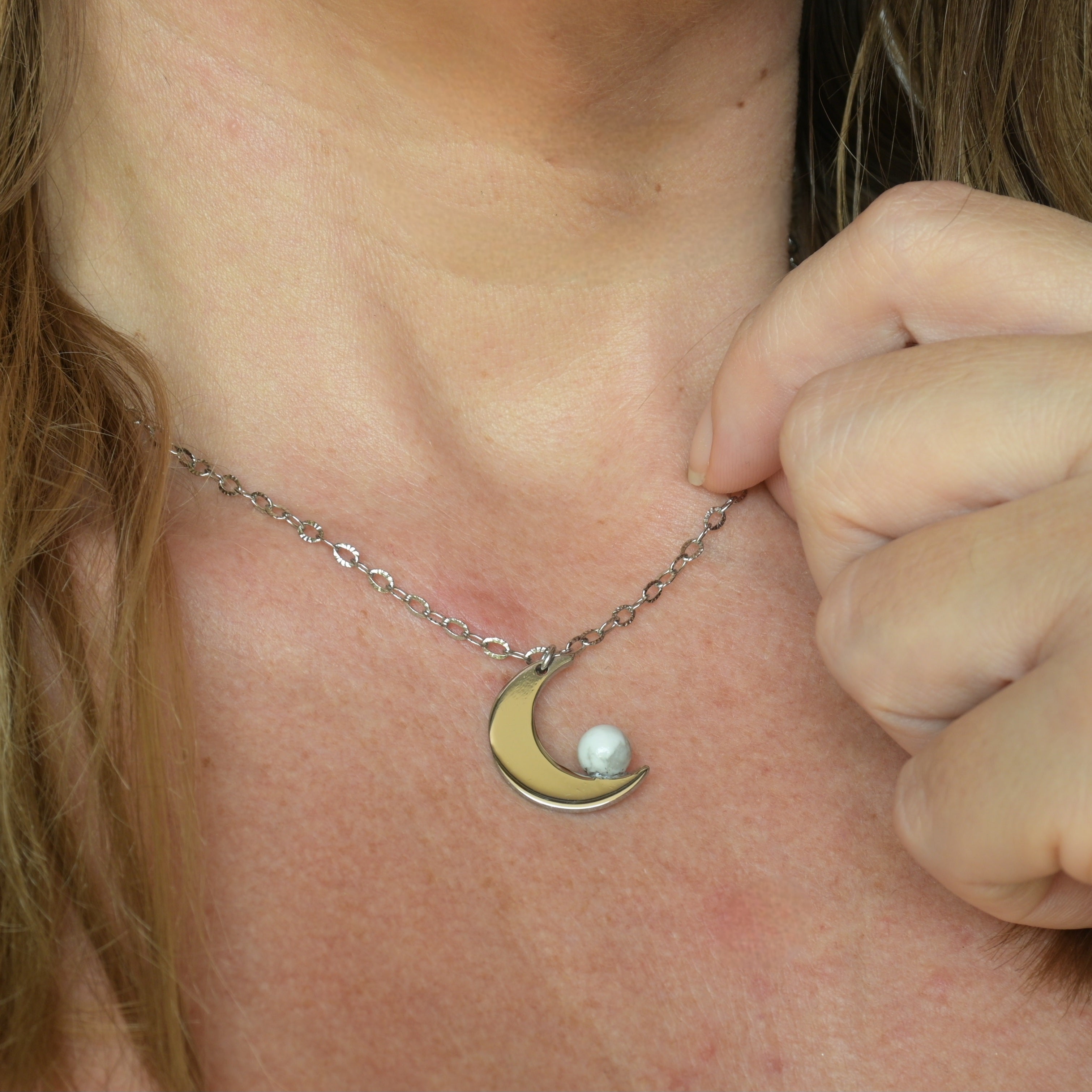 Mini Luna con pietra naturale