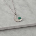 Collana Mini Luna con pietra naturale