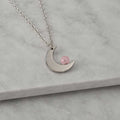 Collana Mini Luna con pietra naturale