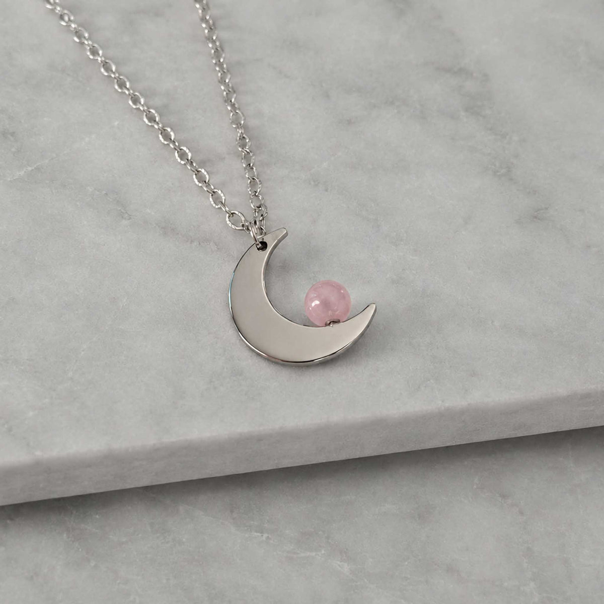Collana Mini Luna con pietra naturale