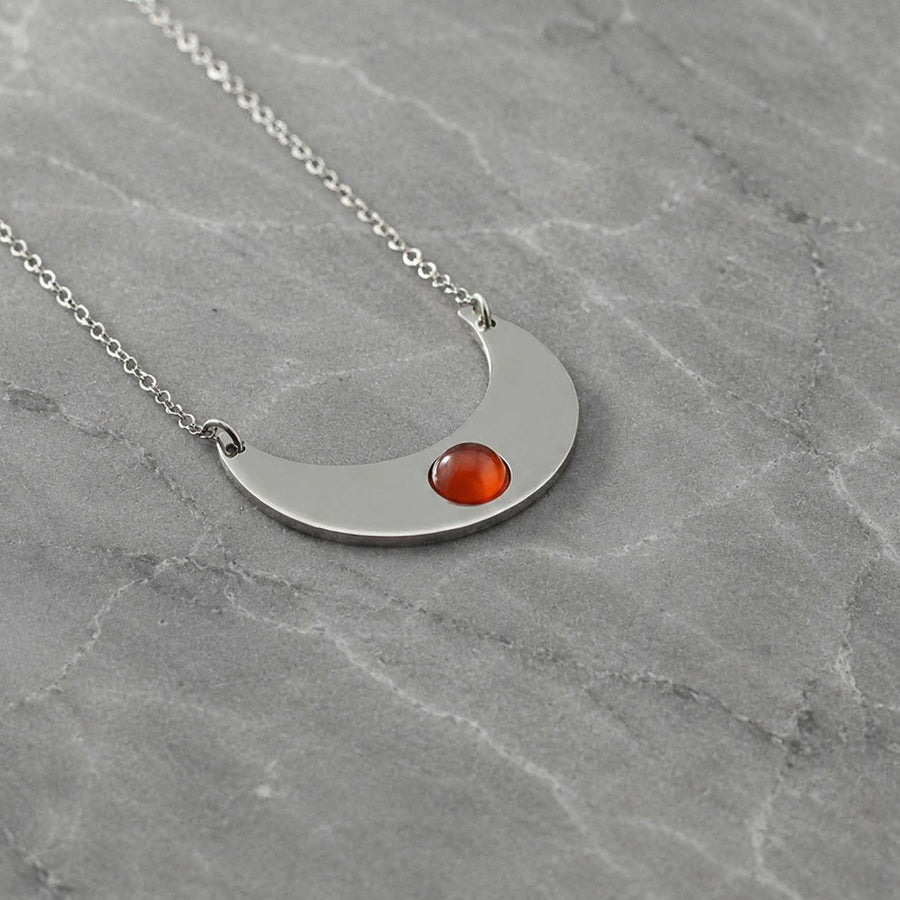 Collana Luna con pietra naturale