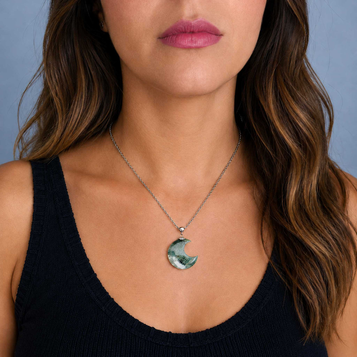 Collana Luna in Agata Albero