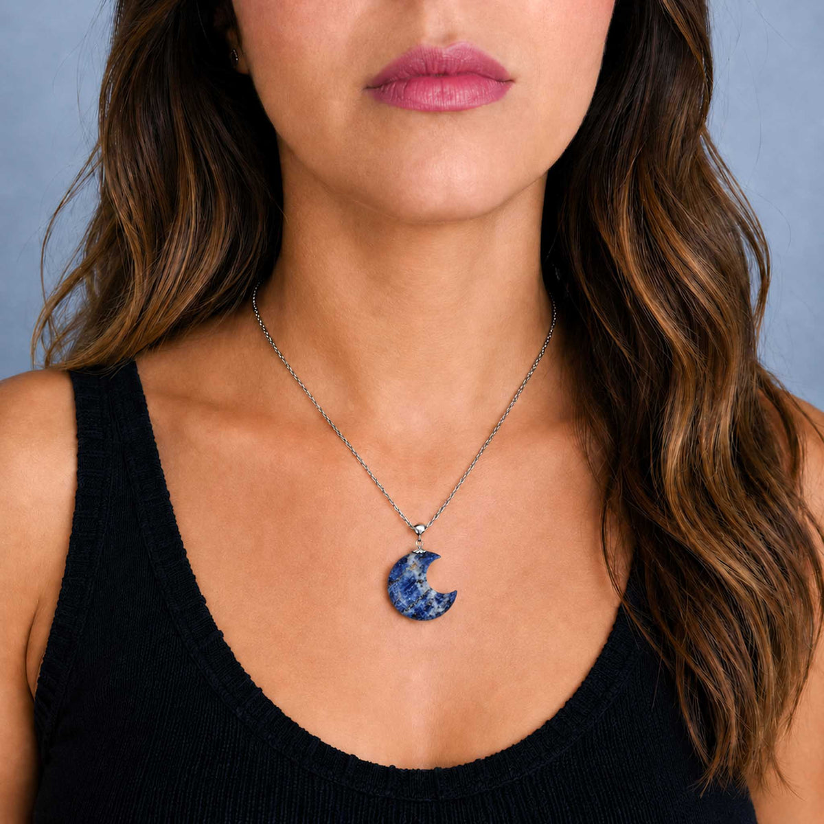 Collana Luna in Sodalite Blu