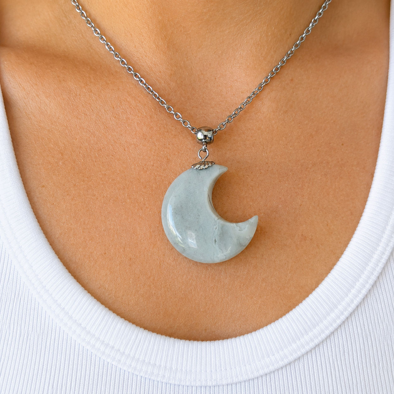 Luna in Labradorite grigia