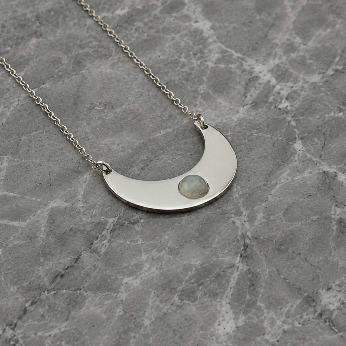Collana Luna con pietra naturale