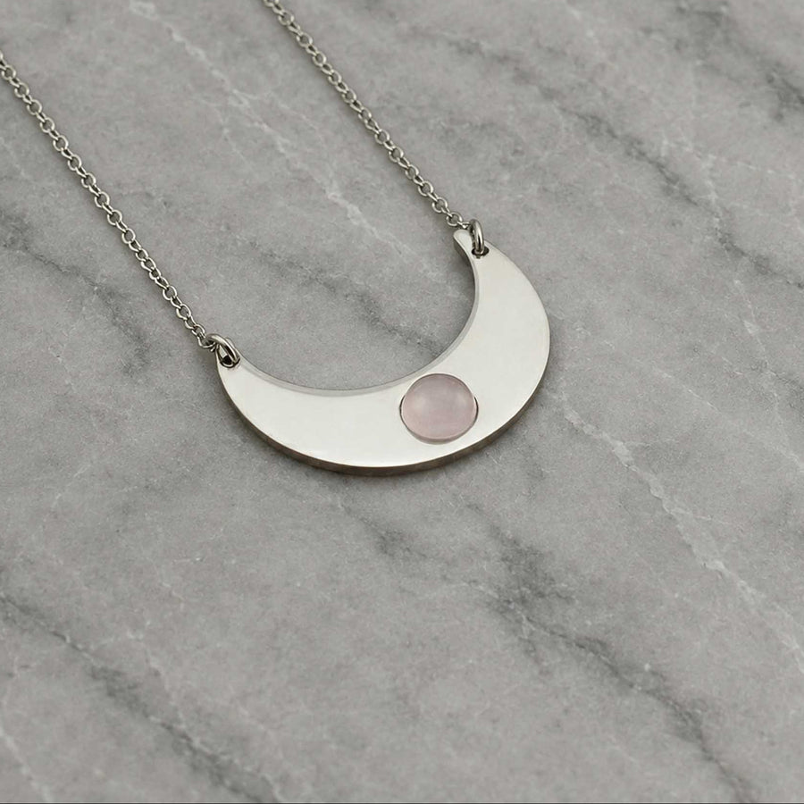 Collana Luna con pietra naturale