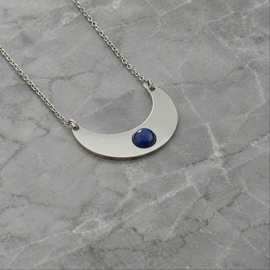 Collana Luna con pietra naturale