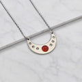 Collana Luna con pietra naturale e zirconia cubica