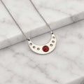 Collana Luna con pietra naturale e zirconia cubica