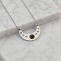 Collana Luna con pietra naturale e zirconia cubica
