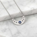 Collana Luna con pietra naturale e zirconia cubica