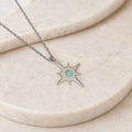 Collana Mini Stella Polare con pietra naturale