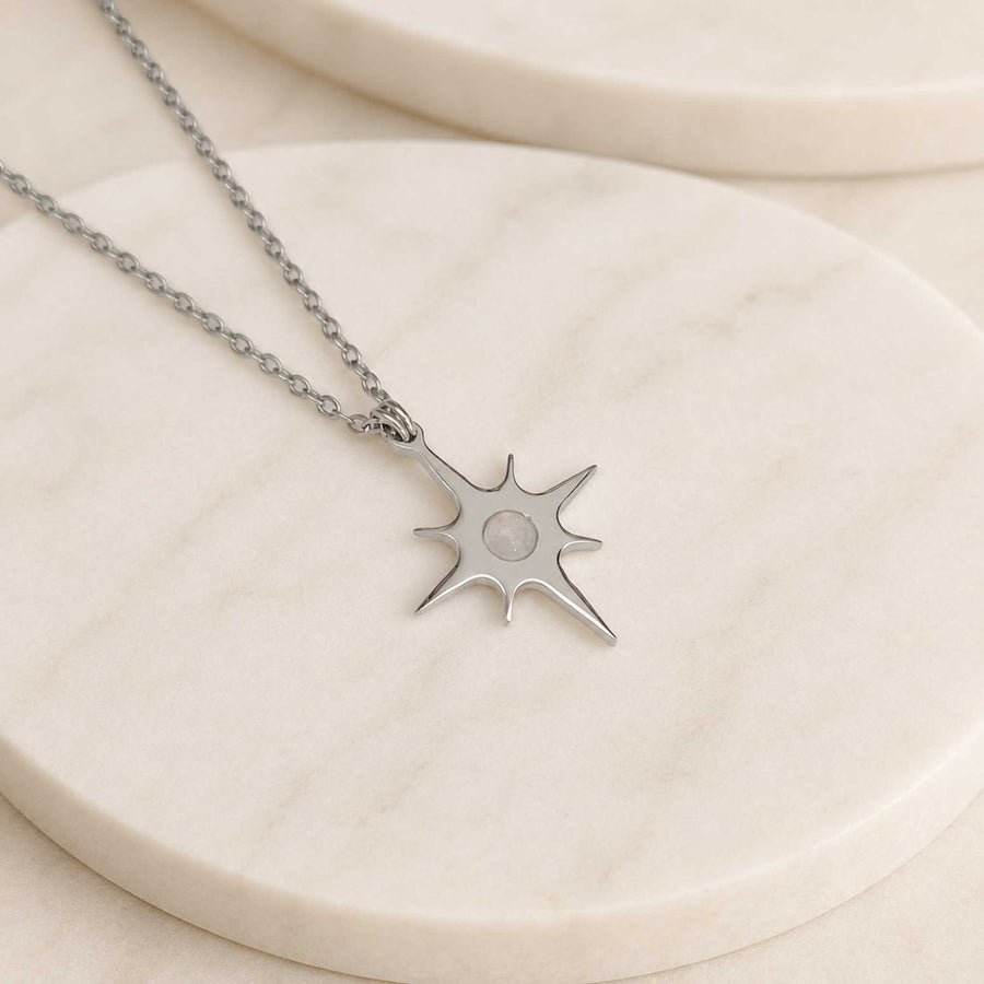 Collana Mini Stella Polare con pietra naturale