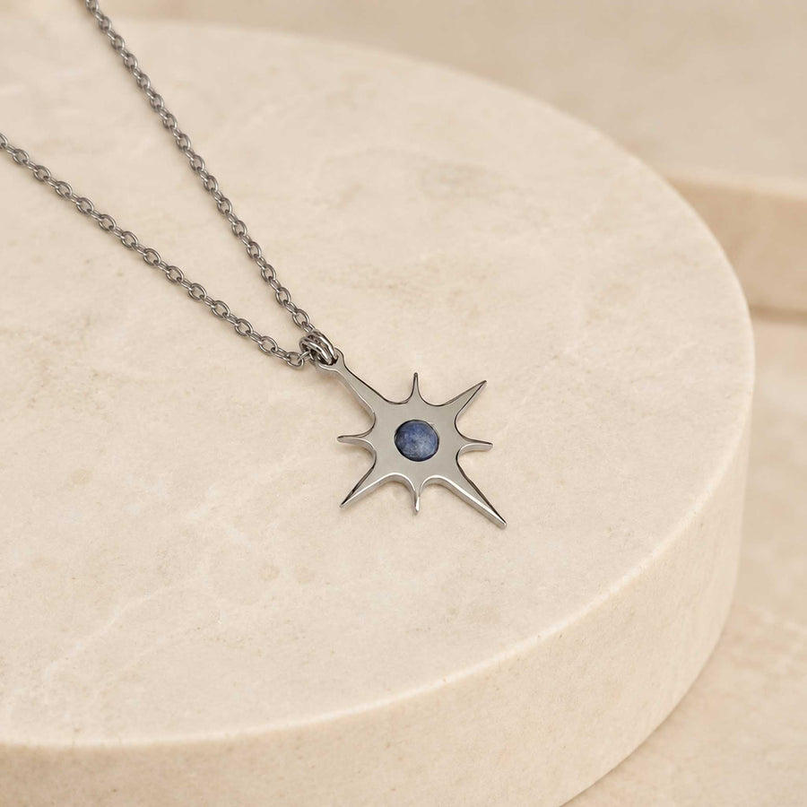 Collana Mini Stella Polare con pietra naturale