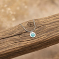 Collana Punto Luce con pietra naturale