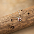 Collana Punto Luce con pietra naturale