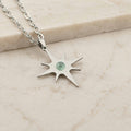 Collana lunga Stella Polare con pietra naturale