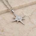 Collana lunga Stella Polare con pietra naturale