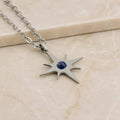 Collana lunga Stella Polare con pietra naturale