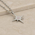 Collana lunga Stella Polare con pietra naturale