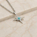 Collana Stella Polare con pietra naturale e zirconia cubica