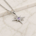 Collana Stella Polare con pietra naturale e zirconia cubica