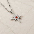 Collana Stella Polare con pietra naturale e zirconia cubica