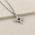 Collana Stella Polare con pietra naturale e zirconia cubica
