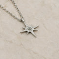 Collana Stella Polare con pietra naturale e zirconia cubica