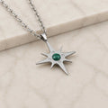 Collana Stella Polare con pietra naturale e zirconia cubica