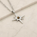 Collana Stella Polare con pietra naturale e zirconia cubica