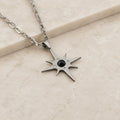 Collana Stella Polare con pietra naturale e zirconia cubica
