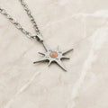 Collana Stella Polare con pietra naturale e zirconia cubica