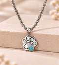 Collana Zampa con pietra naturale