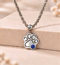 Collana Zampa con pietra naturale
