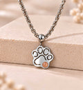 Collana Zampa con pietra naturale
