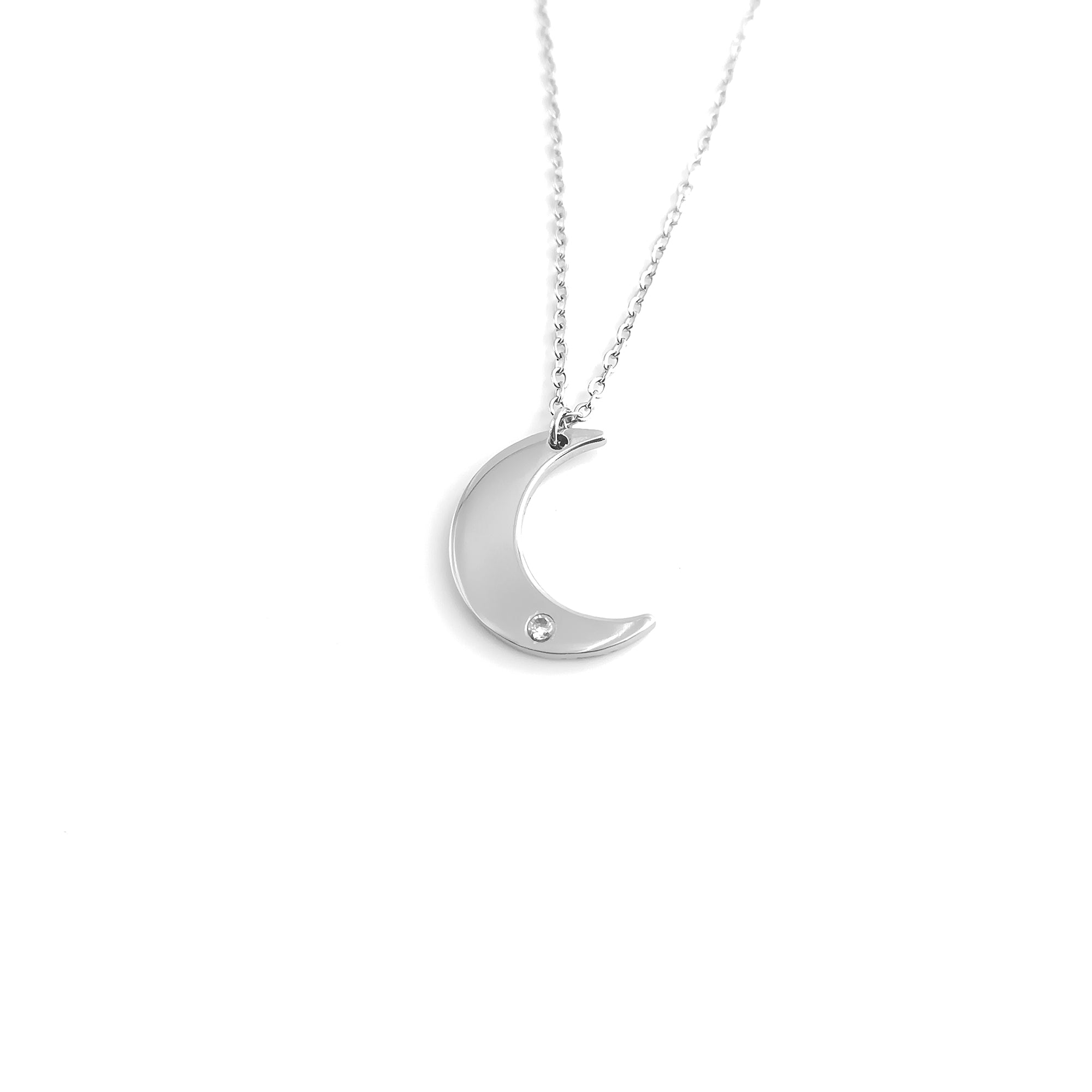 Spicchio di Luna con Zirconia cubica