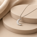 Collana Spicchio di Luna con zirconia cubica
